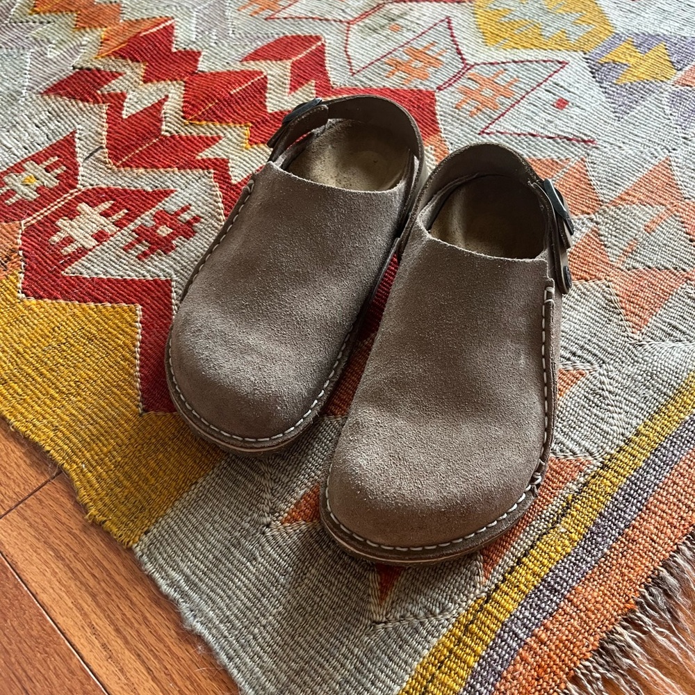Birkenstock Lutry Seude Clogs, 38